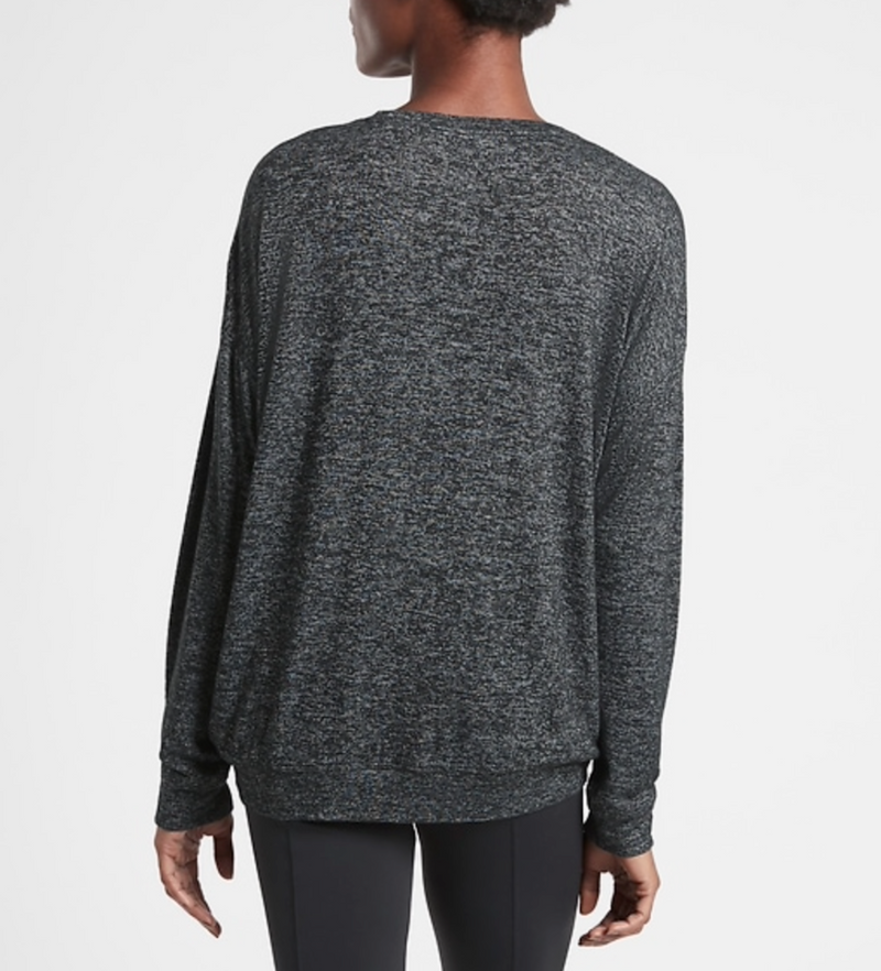 Athleta Charcoal Heather Mindful Soft Pullover
