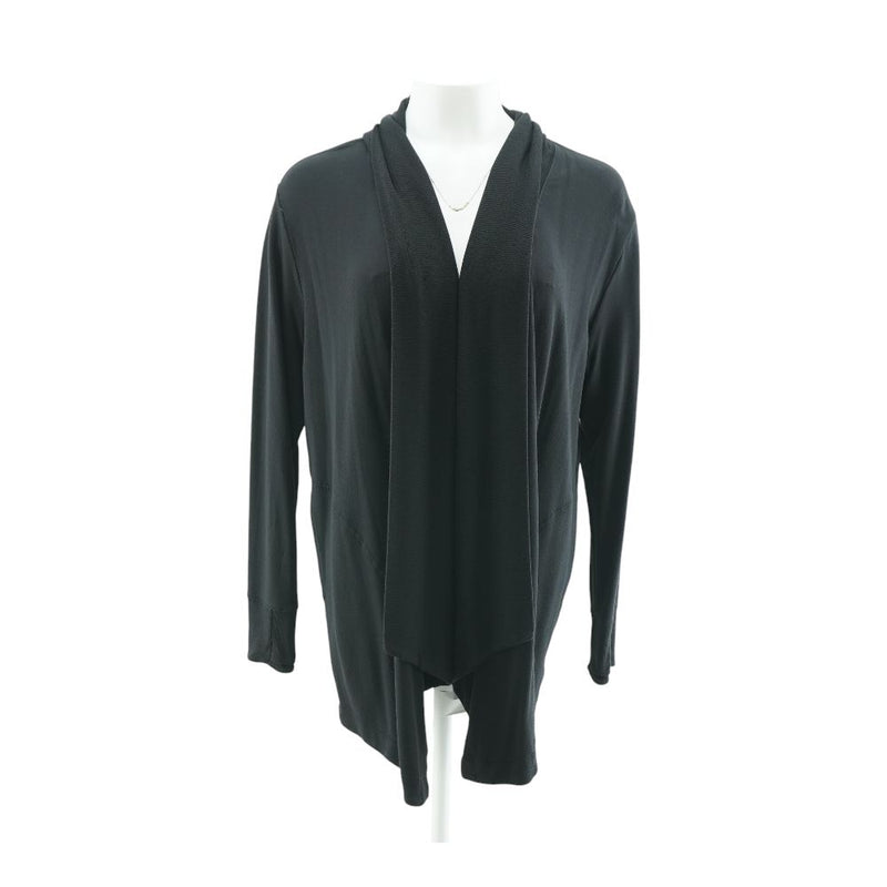 Black Solid Cardigan Sweater