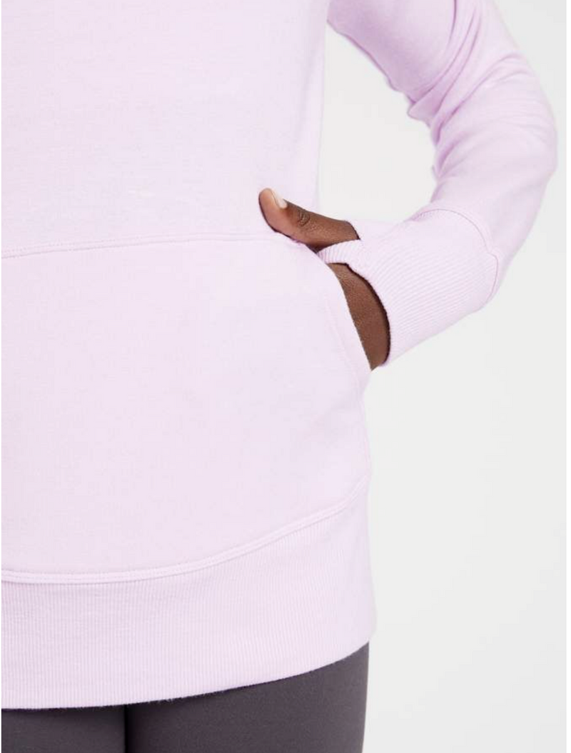 Athleta Girl So Gifted Lilac Sweatshirt with Front Pocket