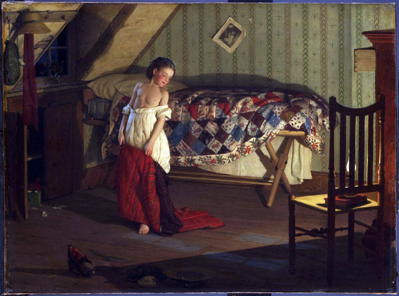 Making a Train by Seymour Joseph Guy - Hand Painted Oil Painting