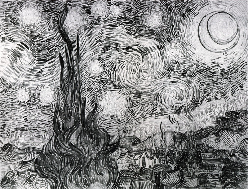 Starry Night by Vincent Van Gogh - Hand Painted Oil Painting