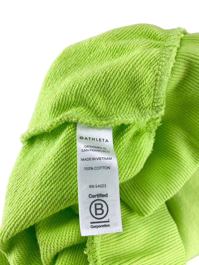 Athleta Women's Moonrise French Terry Sweatshirt Young Banana Size M