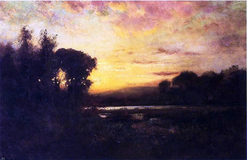Wetlands at Sunset by William Keith - Hand Painted Oil Painting