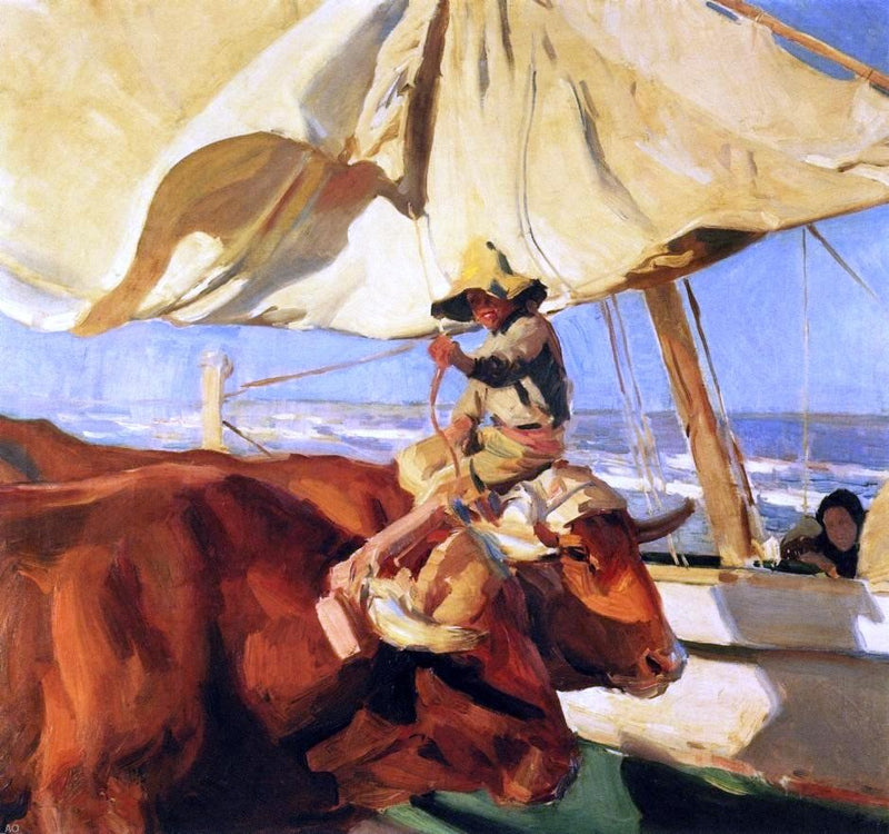 Afternoon Sun, Playa de Valencia by Joaquin Sorolla Y Bastida - Hand Painted Oil Painting