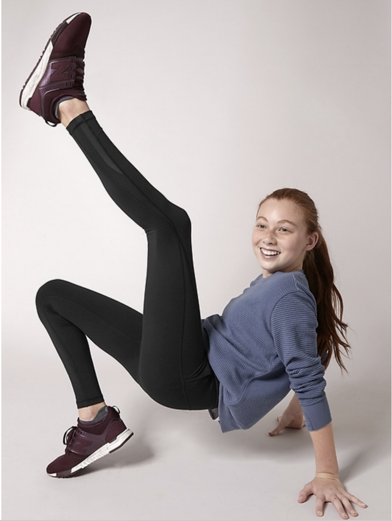 Athleta Girl Crunch Time Stormy Sky Crewneck Sweatshirt