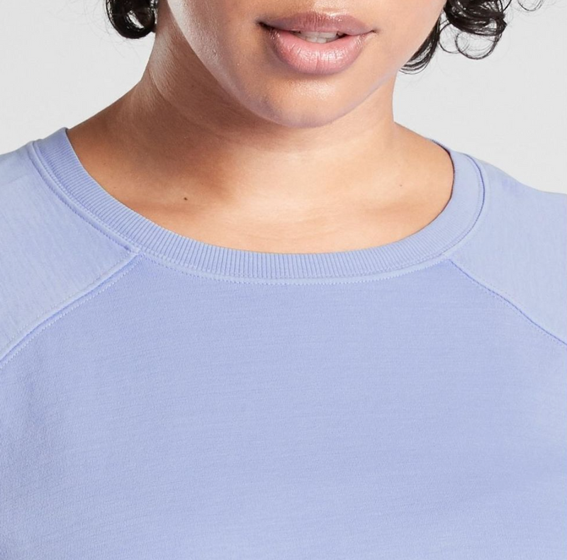 Athleta Victorian Periwinkle Long Sleeve Sundown Sweatshirt Top