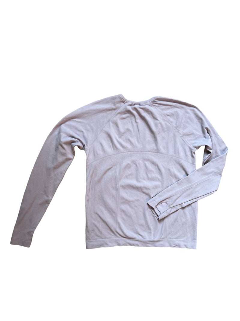 Athleta Girl Power Up Seamless Long Sleeve Shirt - Lilac /Size Youth Medium