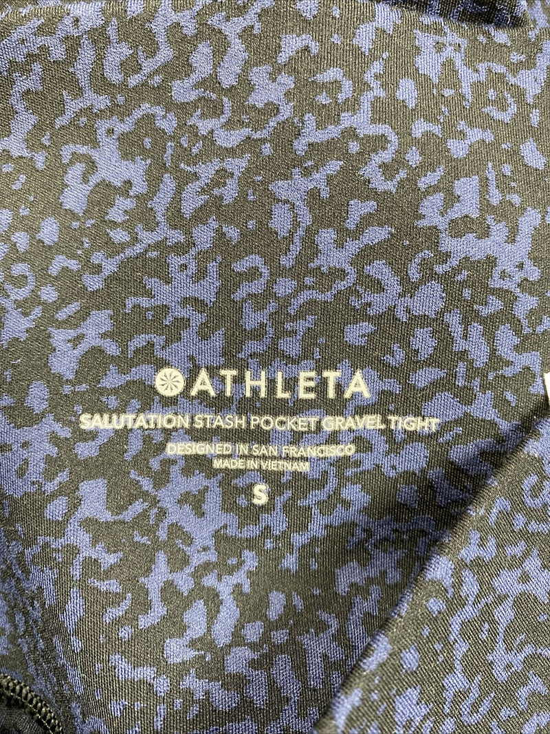 Athleta Women's Blue Salutations Athletic Leggings W/ Pockets - S