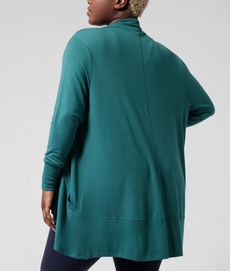 Athleta Borealis Green Nirvana Pranayama Wrap Cardigan