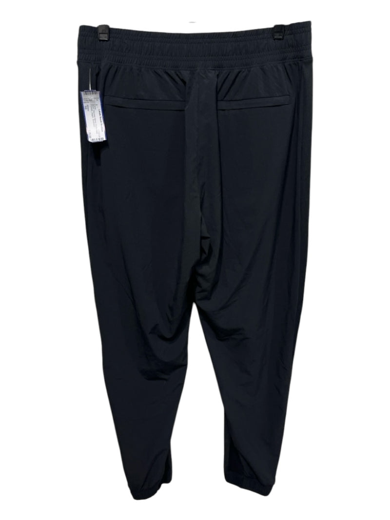 Athleta Size 10 Black Polyester Blend Elastic Waist Pockets Jogger Pants