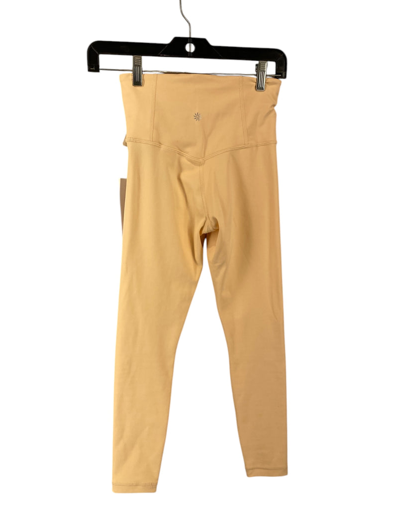 Athletic Leggings By Athleta In Peach, Size: Xxs
