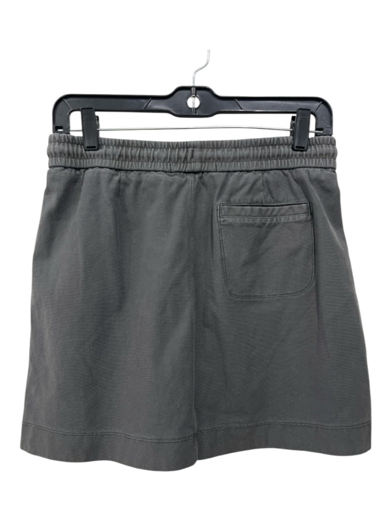 Athleta Size 2 Gray Cotton Mini Drawstring Skirt