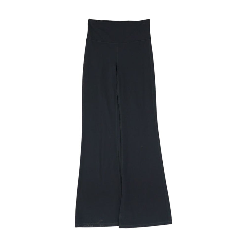 Black Solid Active Pants