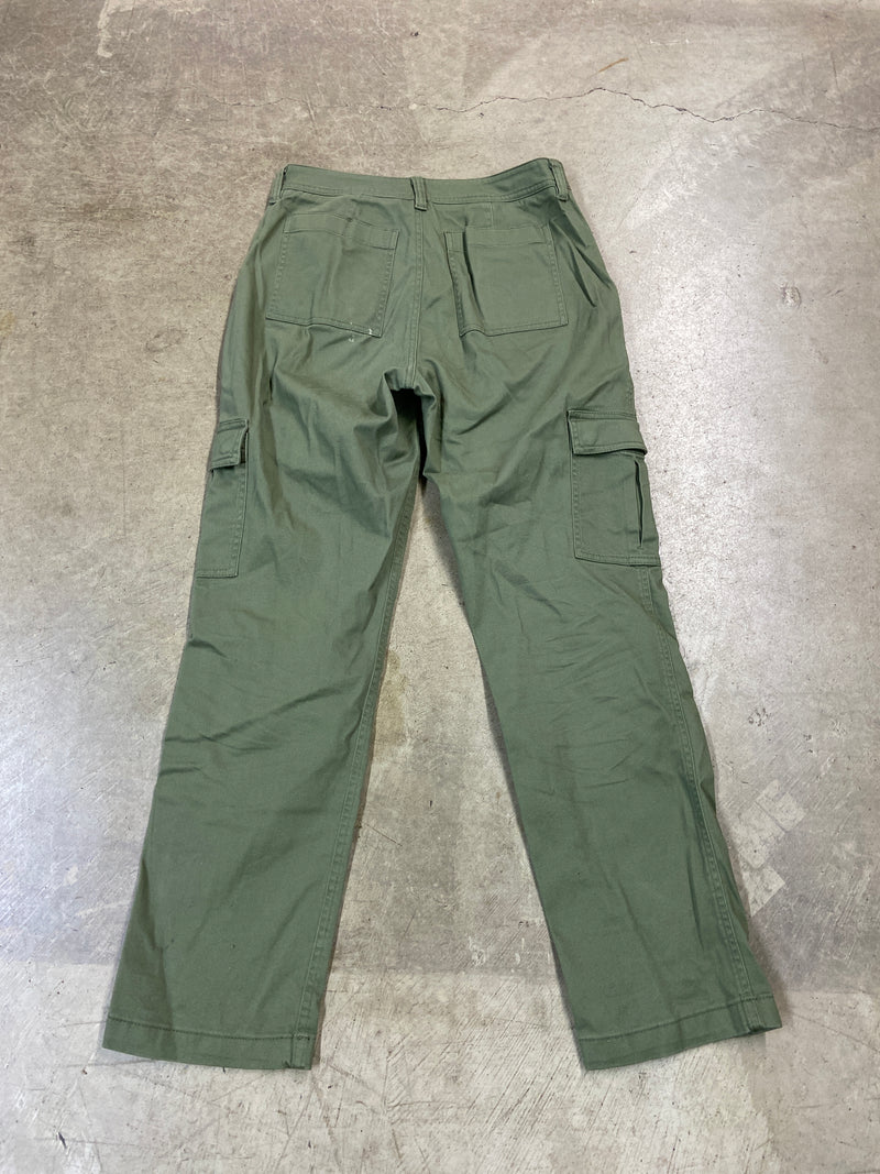 VTG Wmns LL Bean Olive Outdoor Hiking Cargo Pants Sz 6