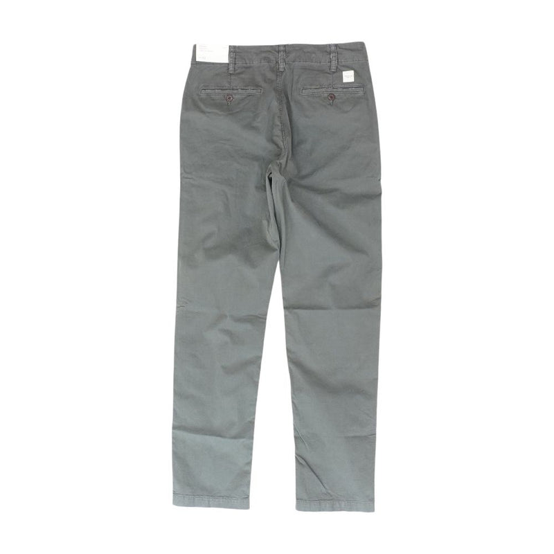 Gray Solid Khaki Pants