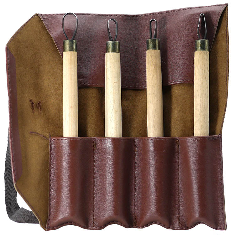 Roshi 4 piece Bonsai Carving Set with Vinyl Case