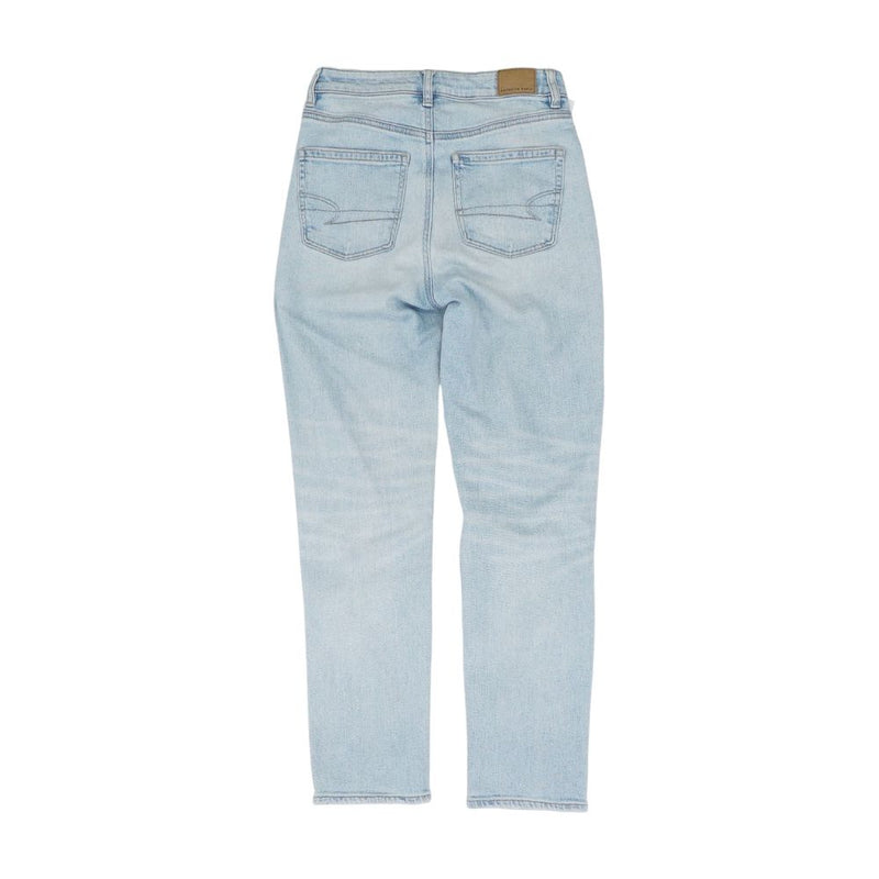 Blue Solid Regular Jeans