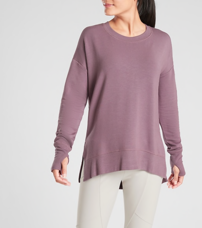 Athleta Violet Soft Coaster Luxe Sweatshirt