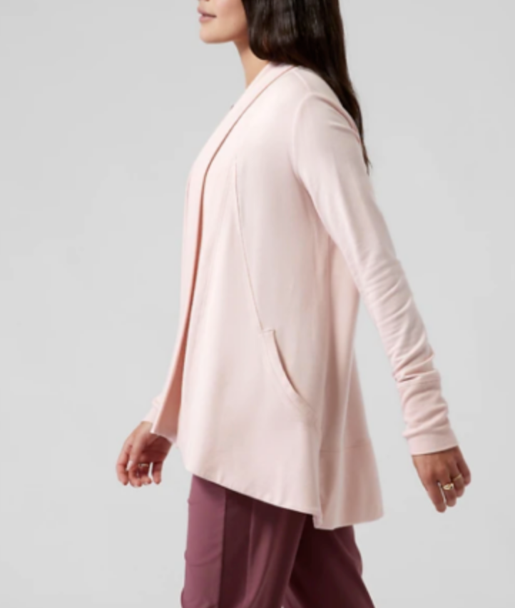 Athleta Orchid Pink Nirvana Pranayama Wrap Cardigan