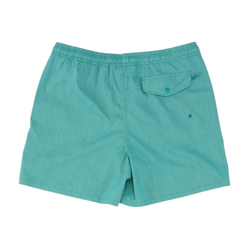 Green Striped Board Shorts