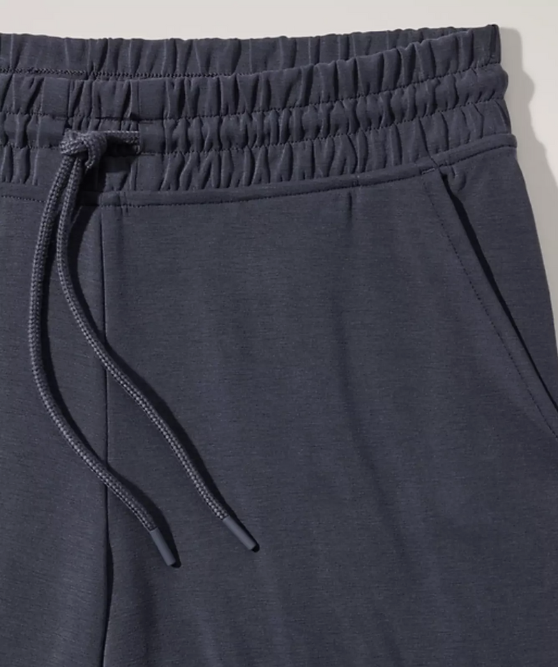 Athleta Washed Navy Blue Seasoft Mid-rise Straight Pant