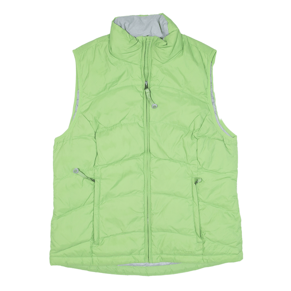 LL BEAN Insulated Puffer Gilet Green Womens S