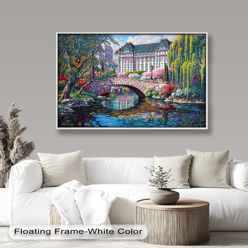 Springtime in New York by Bob Pejman – Vibrant Cityscape Oil Painting