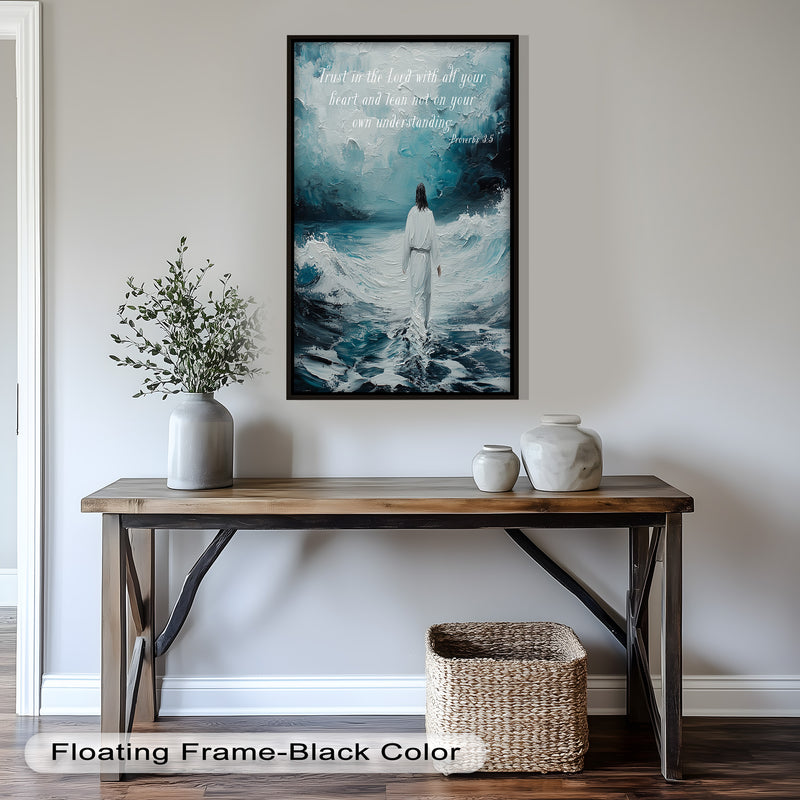Proverbs 3:5 – Trust in the Lord Bible Verse Oil Painting