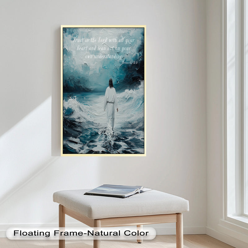 Proverbs 3:5 – Trust in the Lord Bible Verse Oil Painting