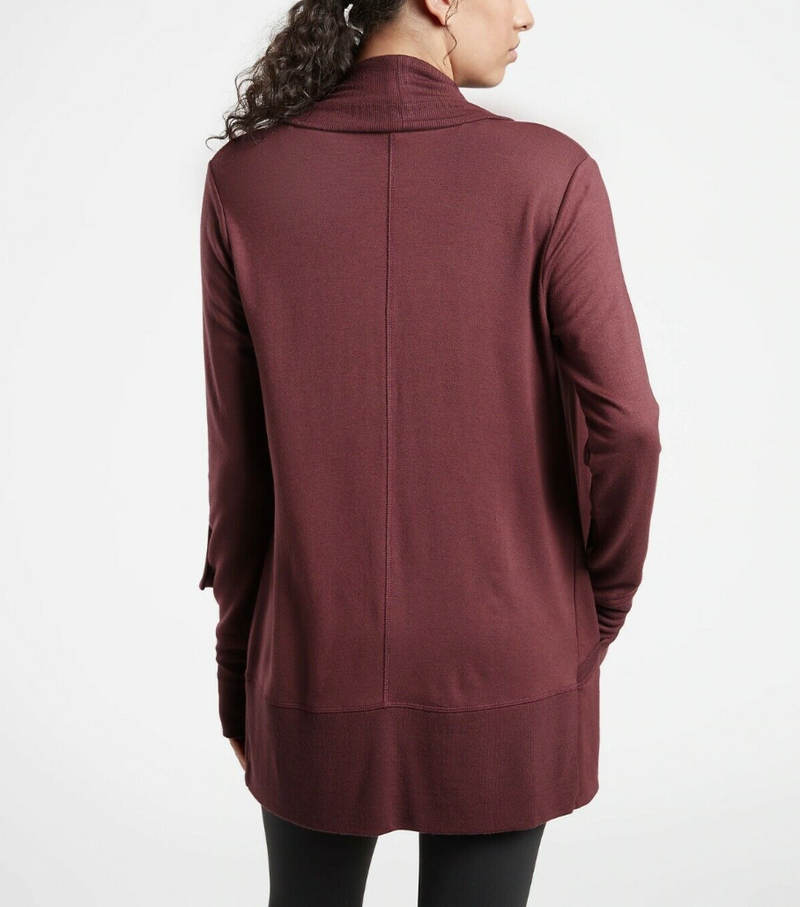 Athleta Decadent Chocolate Nirvana Pranayama Wrap Cardigan
