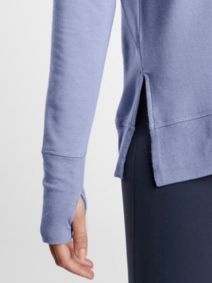 Athleta Serendipity Blue Soft Coaster Luxe Sweatshirt