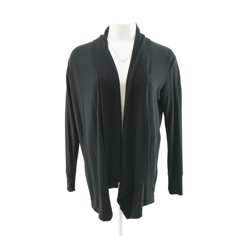 Black Solid Cardigan Sweater