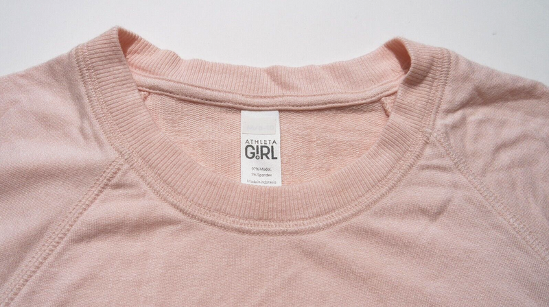Athleta Girl Pale Pink Long Sleeve Criss Cross My Heart Sweatshirt
