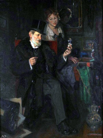 Antique Hunting by Karl Gussow - Hand Painted Oil Painting