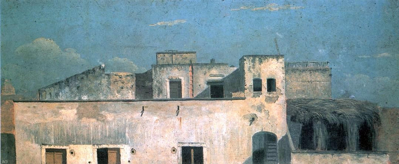 Rooftops, Naples by Thomas Jones - Hand Painted Oil Painting
