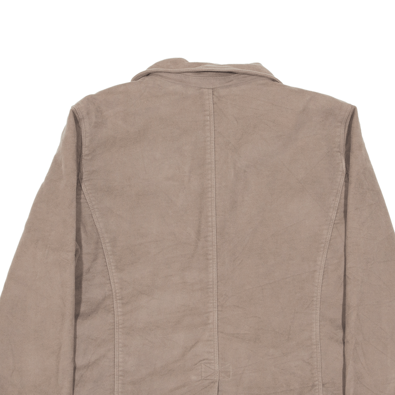 LL BEAN Blazer Velvet Jacket Brown Womens M