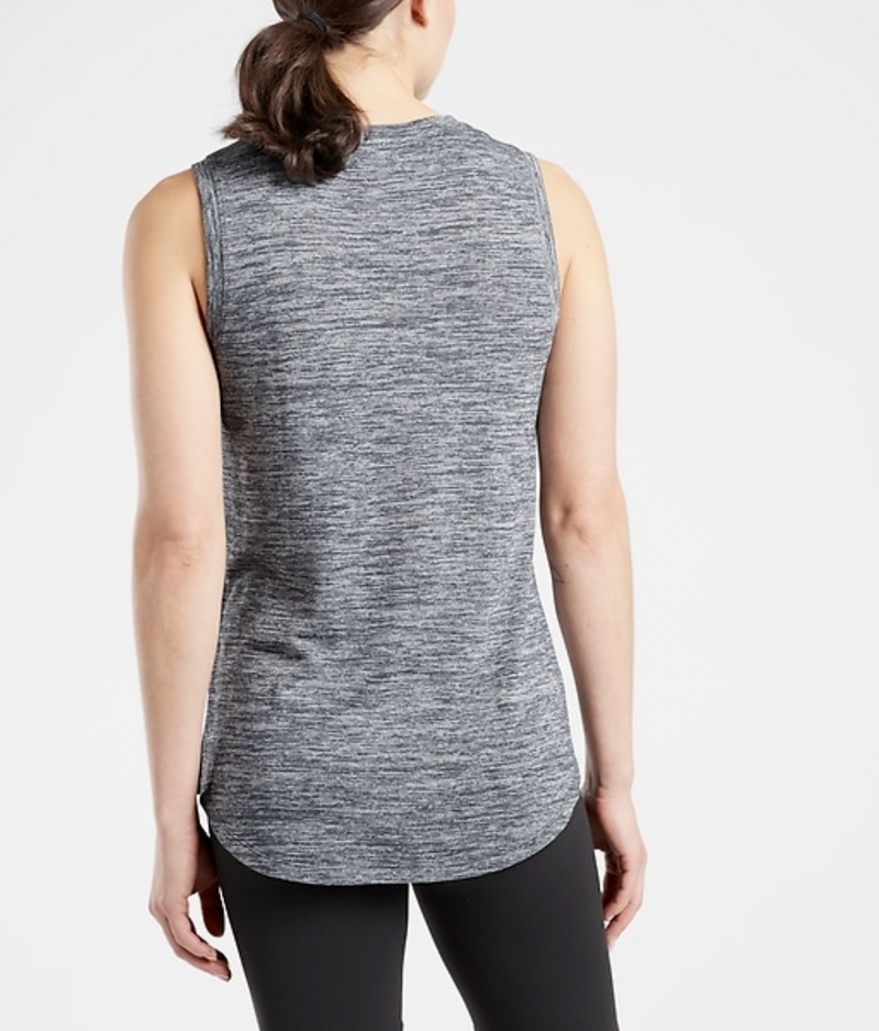 Athleta Flint Heather Gray Sleeveless Breezy Top Tank