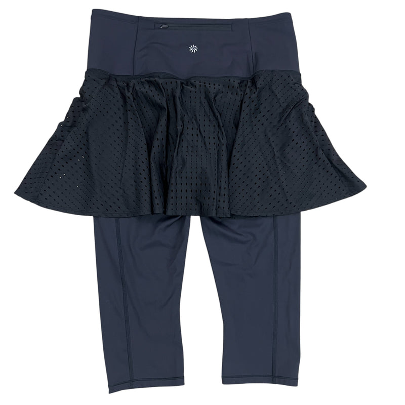 Athleta Small AGame 2 in 1 Crop Black Skirt