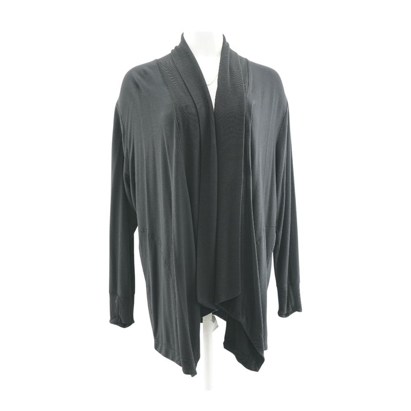 Black Solid Cardigan Sweater