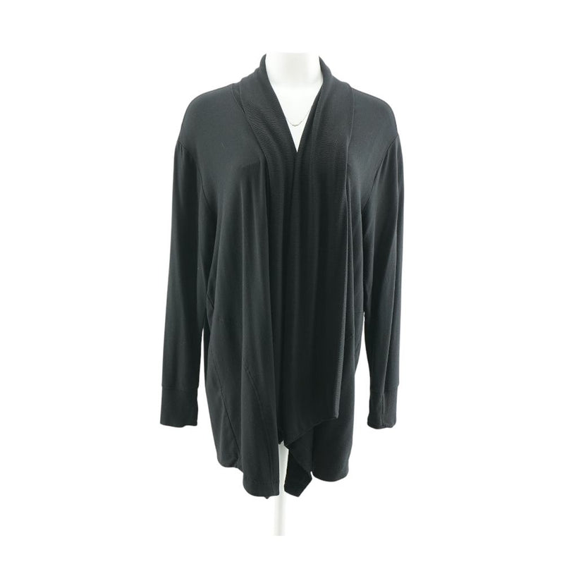 Black Solid Cardigan Sweater