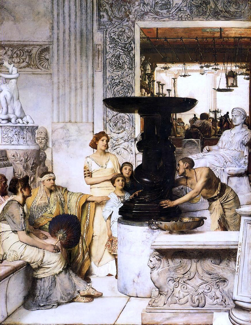 The Sculpture Gallery by Sir Lawrence Alma-Tadema - Hand Painted Oil Painting