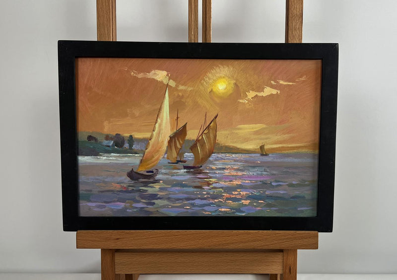 Oil painting Romantic evening swim Yuriy Suprunchuk