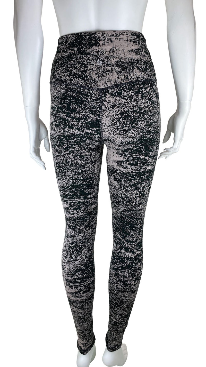 Athleta, Women's Printed Elation Glades 7/8 Legging, Black/Taupe, Size S