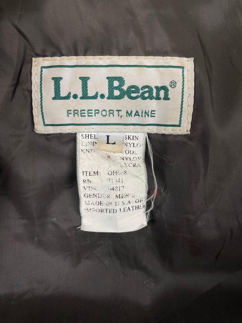 LL Bean Aviator Leather Jacket
