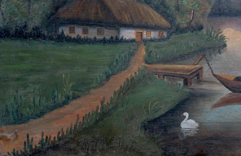 Oil painting Is partying Unknown artist