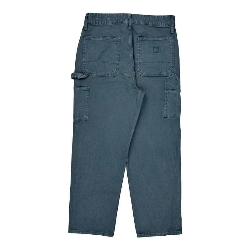 Flex American Eagle Baggy Carpenter Trousers - 30″ Waist Blue Cotton Blend