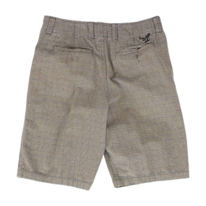 Green Solid Chino Shorts