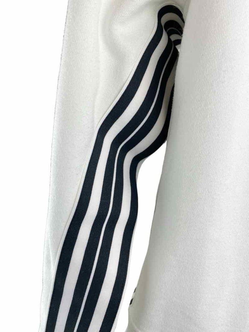 Athleta Women's Stripe-Trim Sweatshirt White/Black Size S