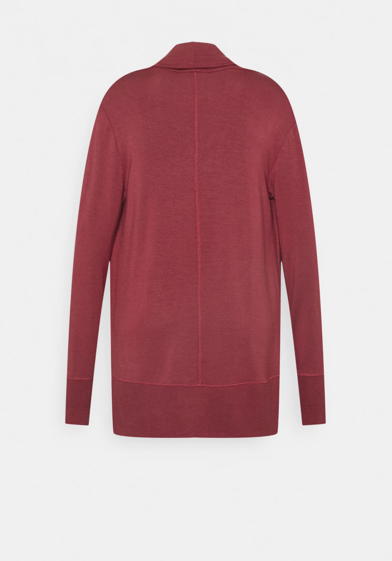 Athleta Decadent Red Nirvana Pranayama Wrap Cardigan