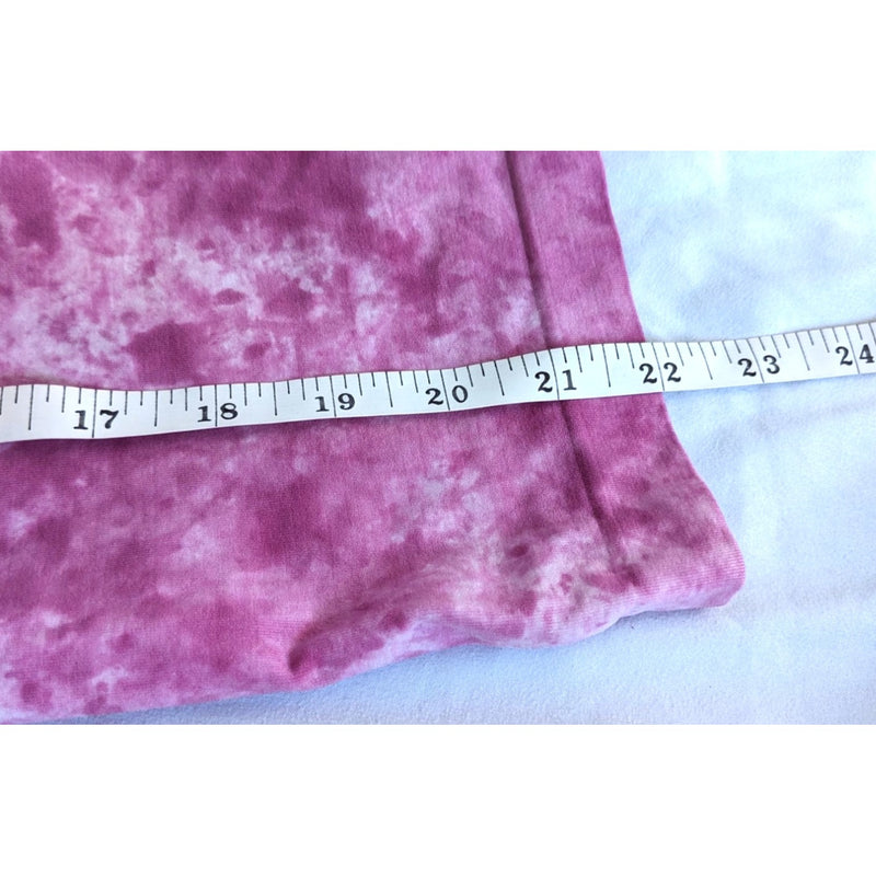 ATHLETA Pink Tank Top Tie Dye with Golden Swirl Decal Size S